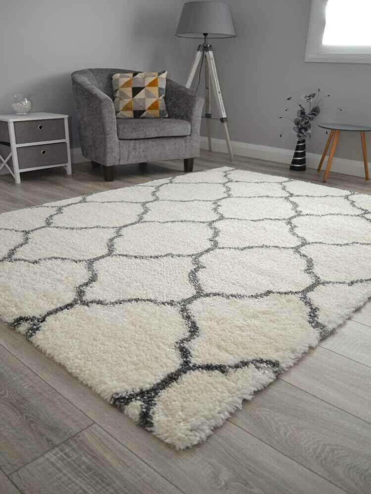Matrix Cream Grey Rug